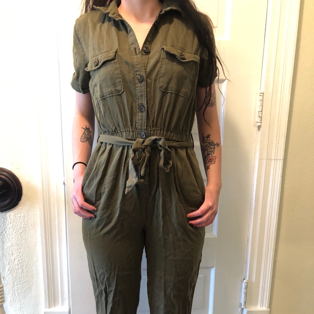 Army Green Jumpsuit